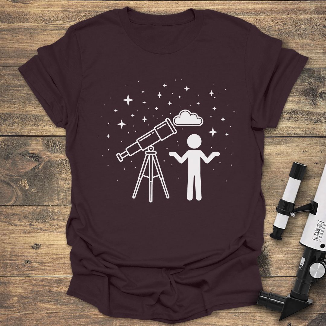 Cloudy Night Shrug - Dark Chocolate t-shirt