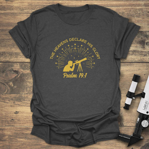 Celestial Praise Unfolds - Dark heather T-Shirt