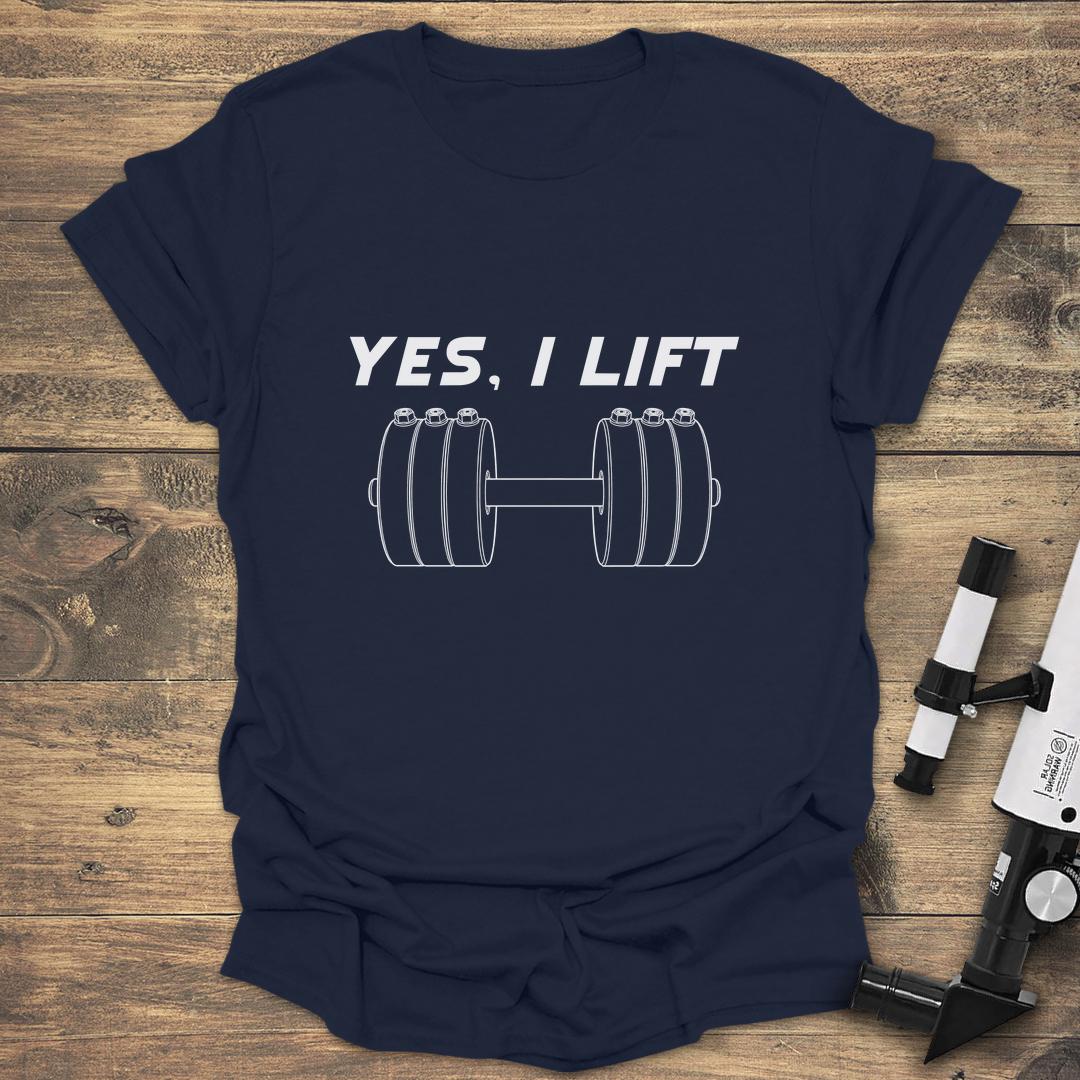 Yes I Lift - Navy T-Shirt
