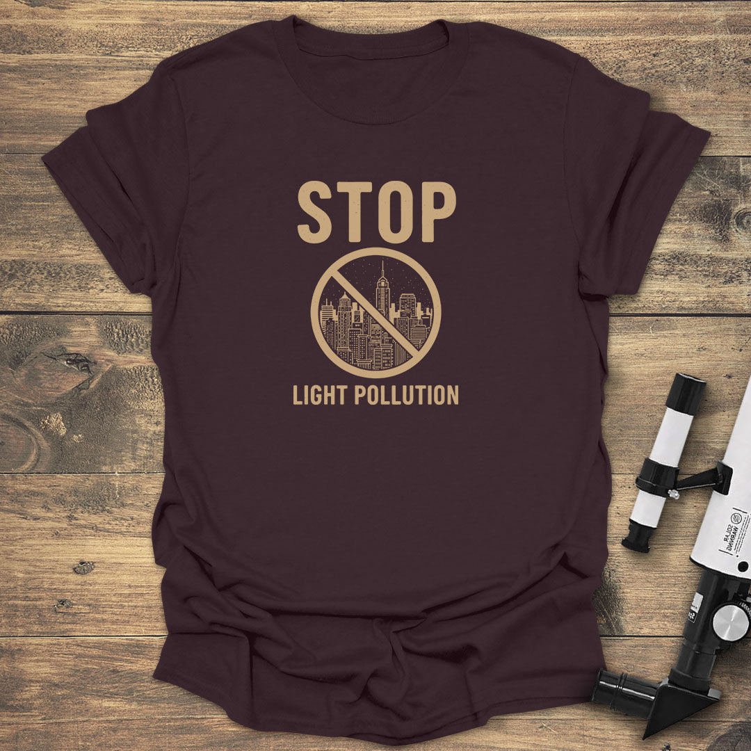 Stop Light Pollution City - T-Shirt