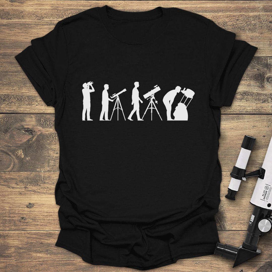 Evolution of an Astronomer - Black t-shirt