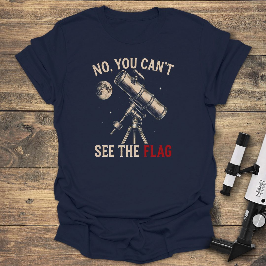No You Can't See The - Navy t-shirt