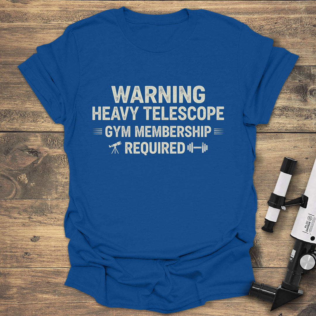 Telescope Warning Alert - Royal T-Shirt