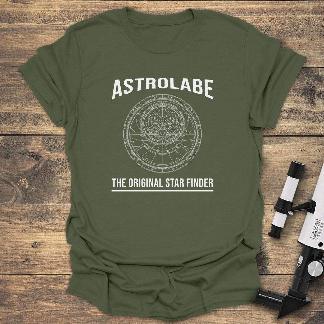 Astrolabe The Original Star Finder - Military Green T-Shirt