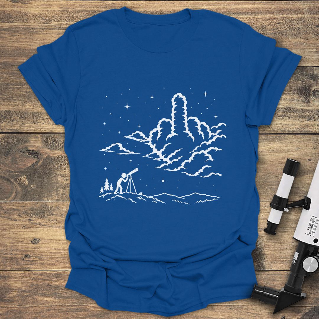 Cloudy Night Rude Awakening - Royal t-shirt