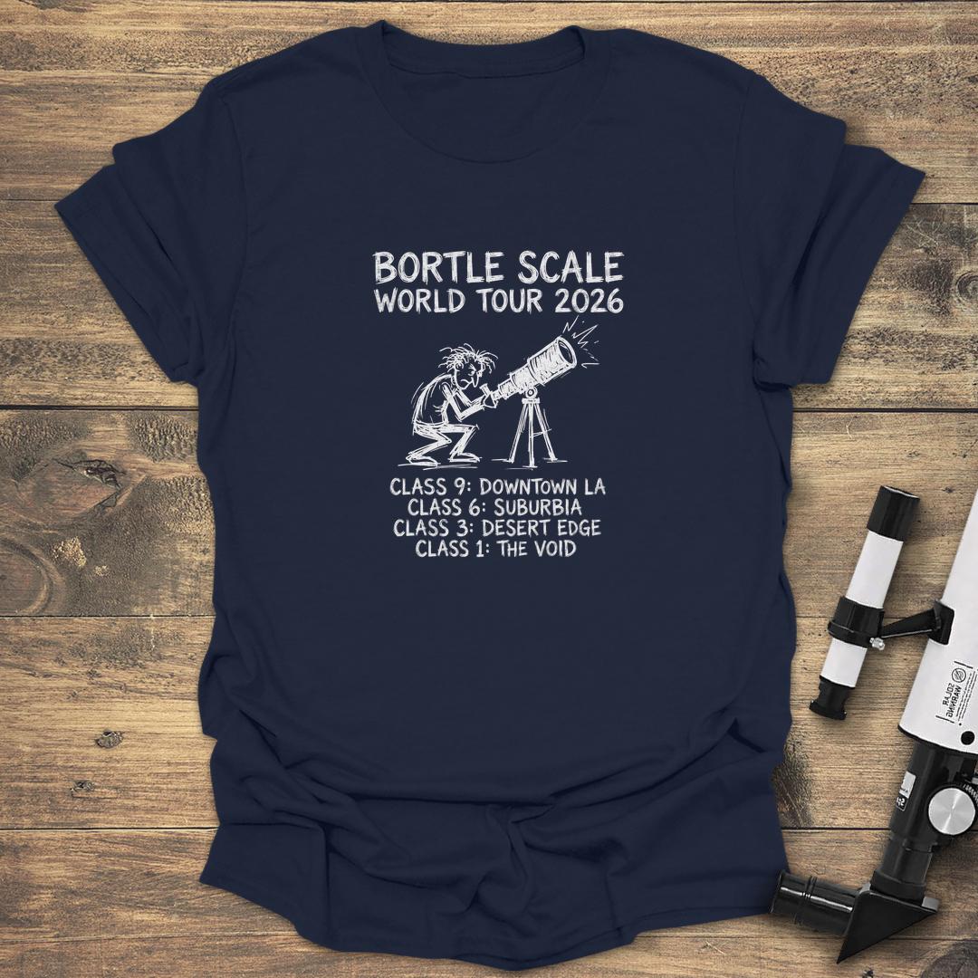 Bortle Scale World Tour 2026 - Navy T-Shirt