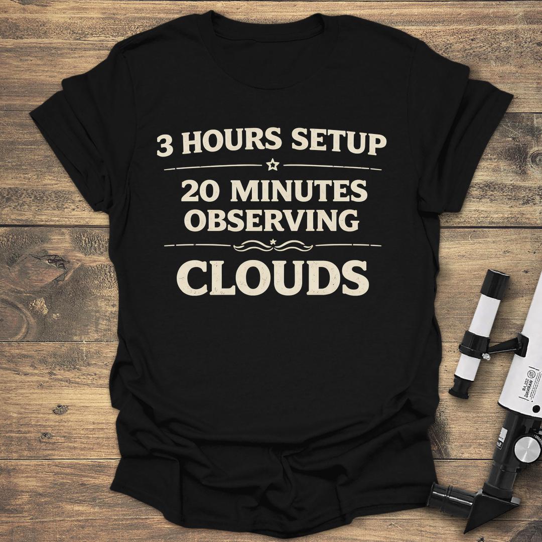 3 Hours Setup - Black T-Shirt