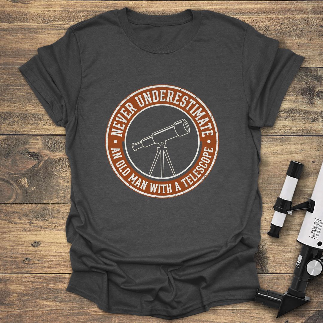 Never Underestimate An Old Man - Dark heather T-Shirt