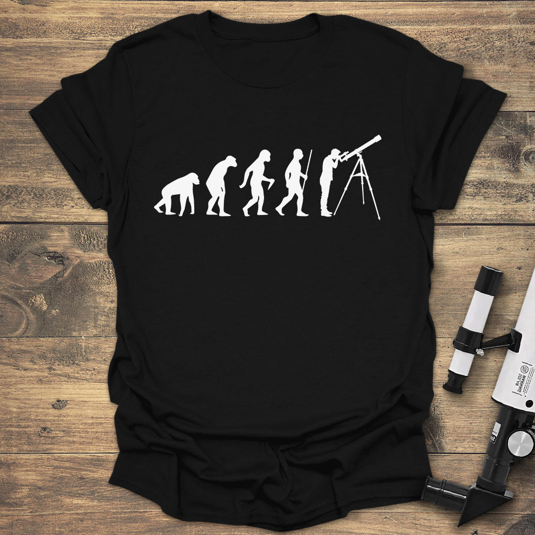 Evolution to Astronomy - Black T-Shirt