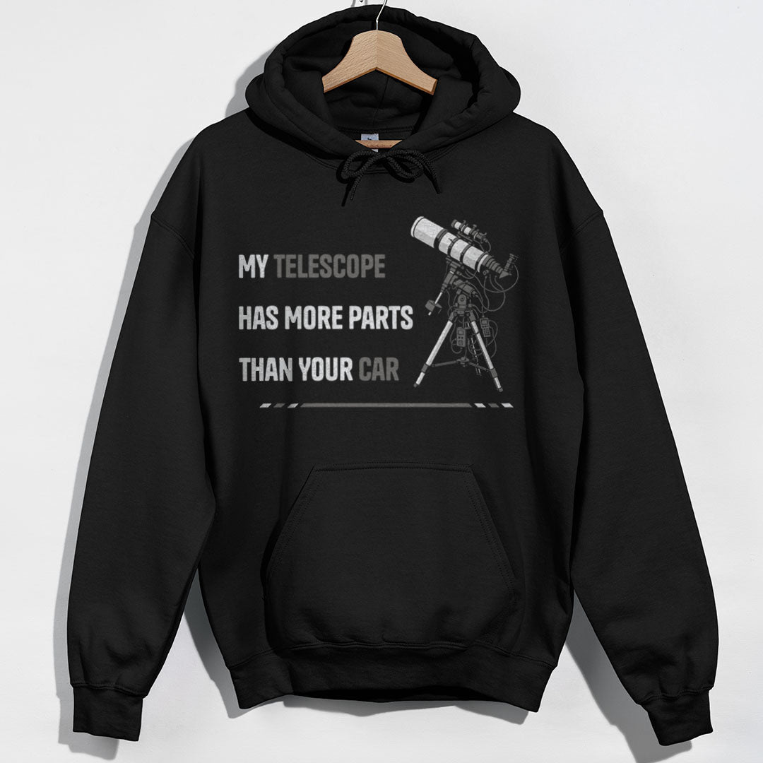 Telescope More Parts Hoodie - Black Hoodie