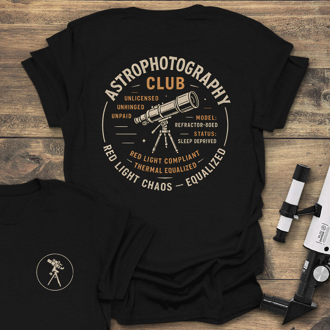 Astrophotography Club Tee - Black T-Shirt