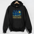 When You Stack Images Wrong Hoodie - Black Hoodie