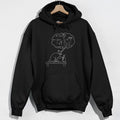 Physics Cat Gravity Equations Hoodie - Black Hoodie