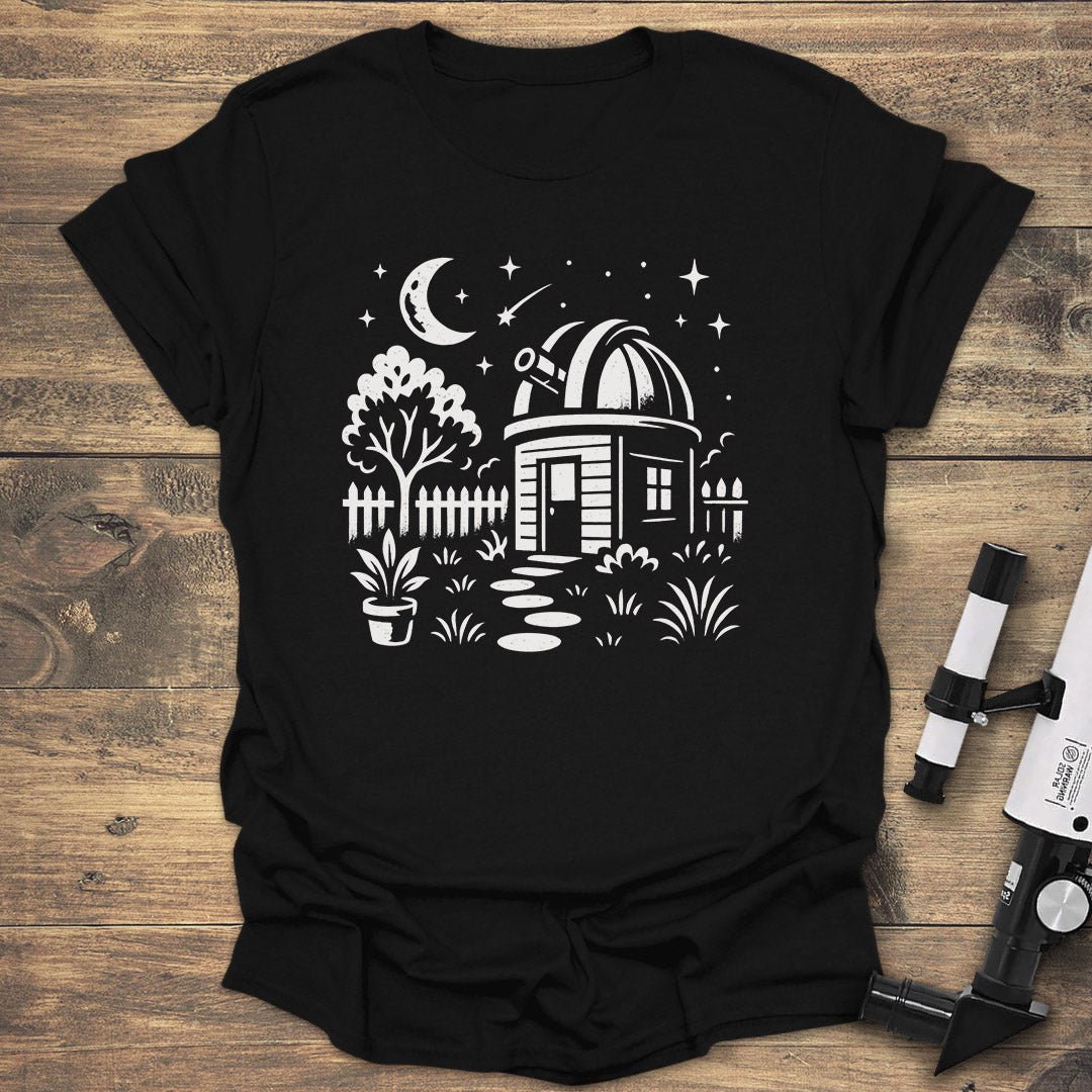Night Sky Observatory - Black T-Shirt