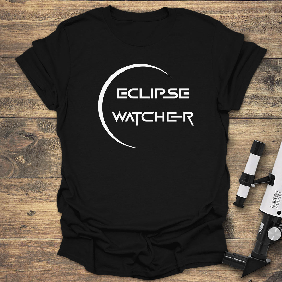 Solar Eclipse Watcher - Black T-Shirt