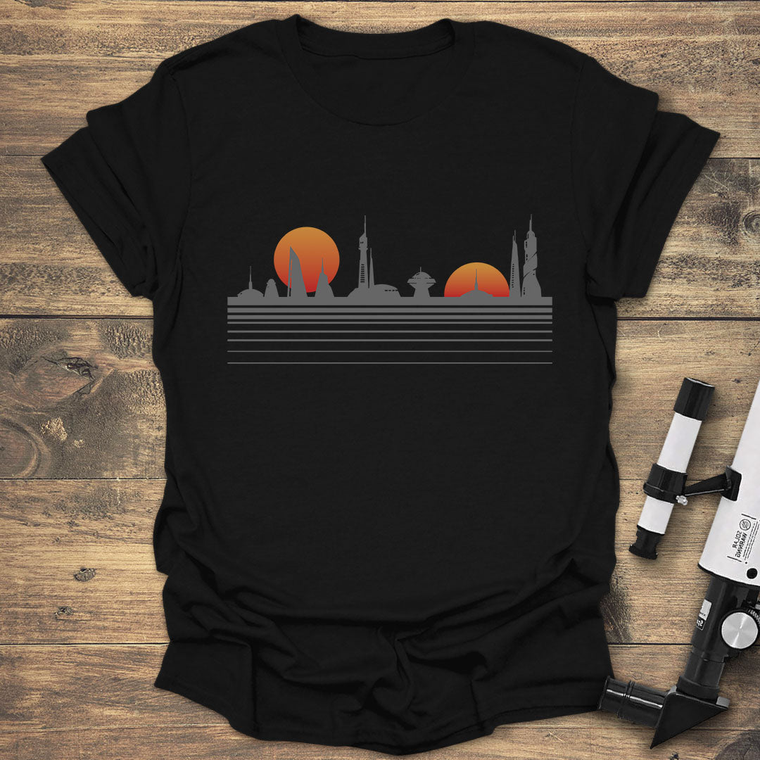 Futuristic Skyline Sunset