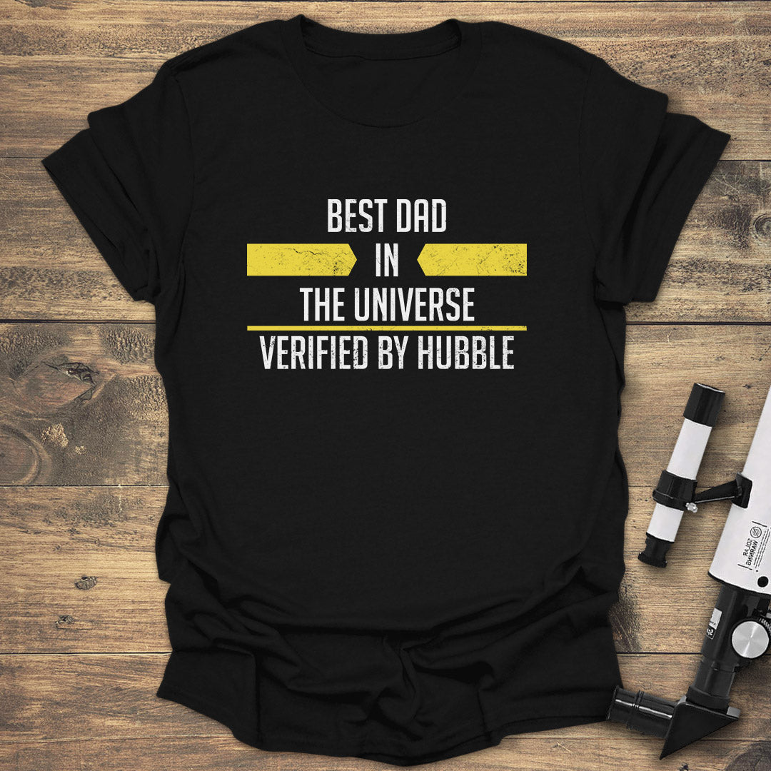 Best Dad Universe - Black T-Shirt