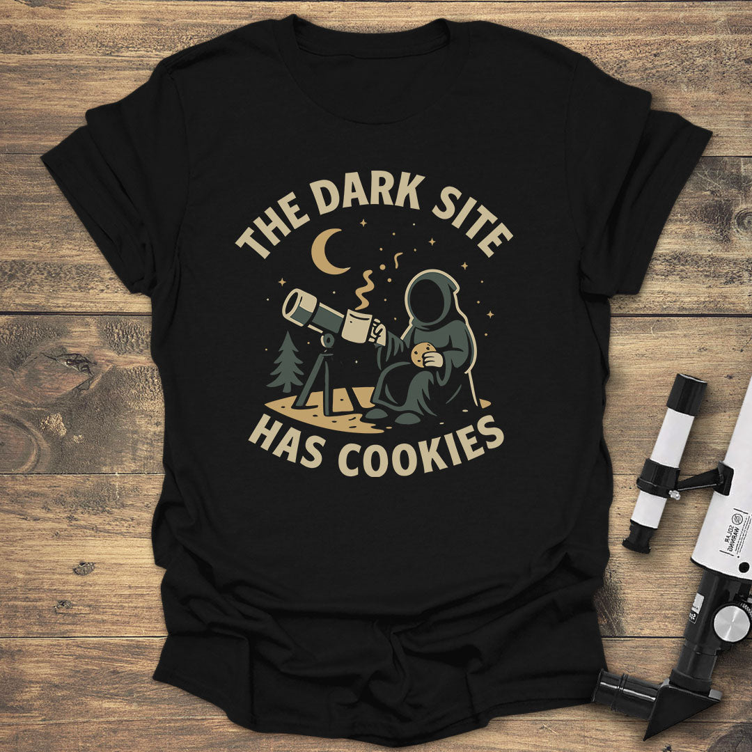 The Dark Site Has Cookies - Black T-Shirt