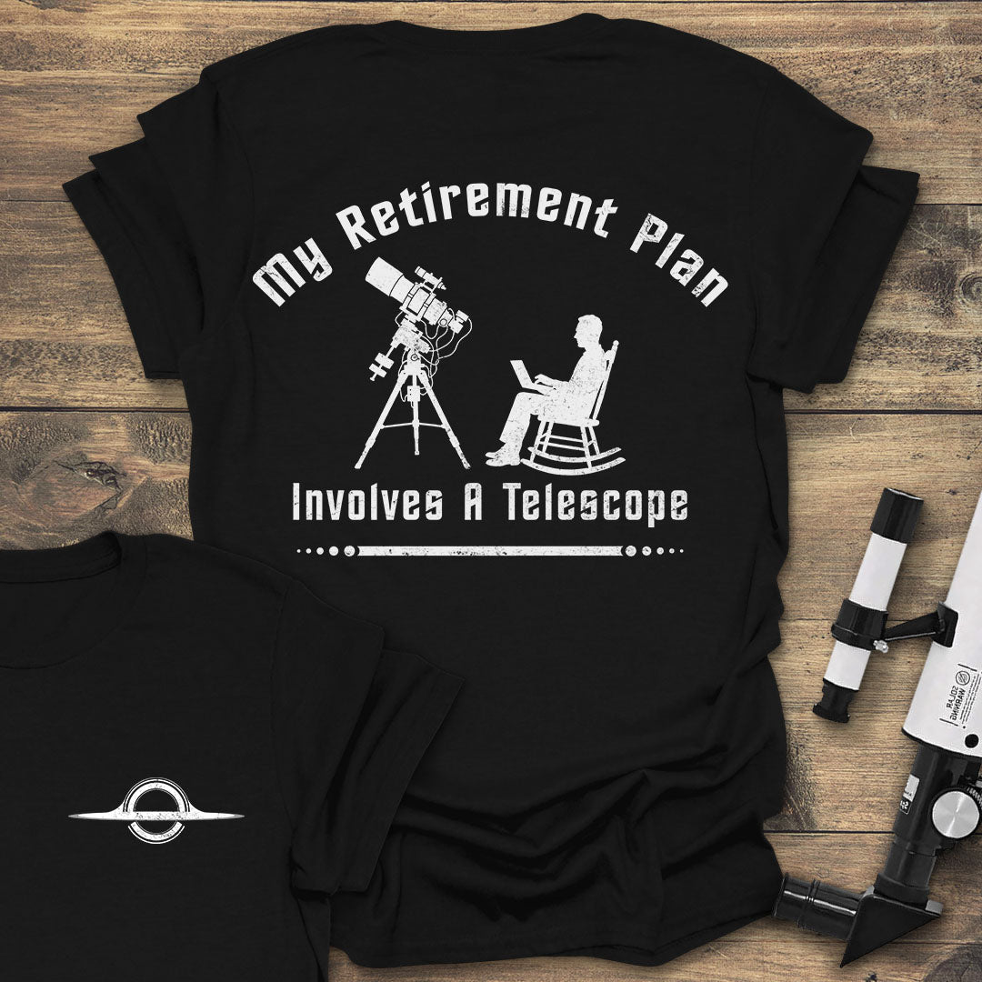 My Retirement Plan Back print - Black T-Shirt