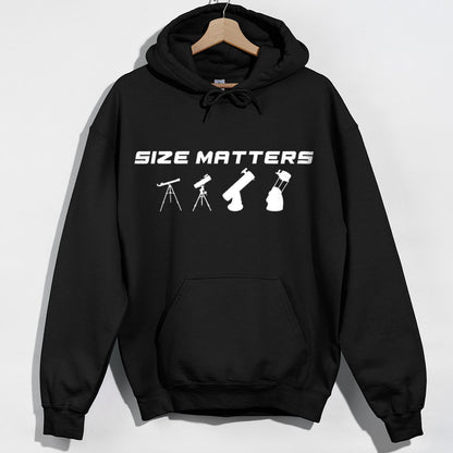 Size Matters Telescope Hoodie - Black Hoodie