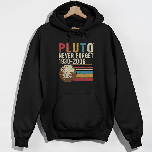 Pluto Never Forget Hoodie - Black Hoodie