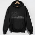 Bortle Scale Line Art Hoodie - Black Hoodie
