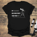 Telescope More Parts - Black T-Shirt