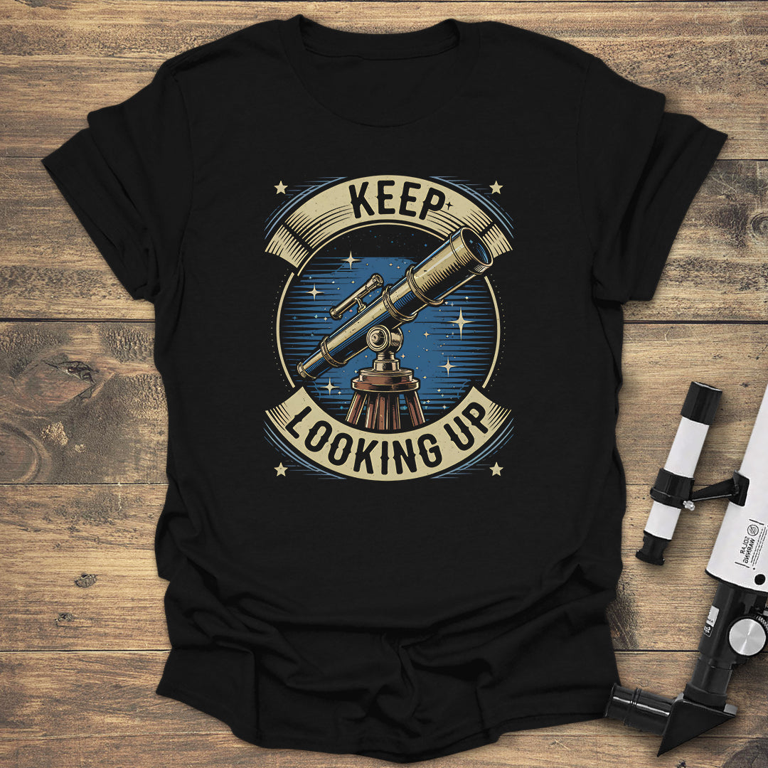 Keep Looking Up Vintage - Black T-Shirt
