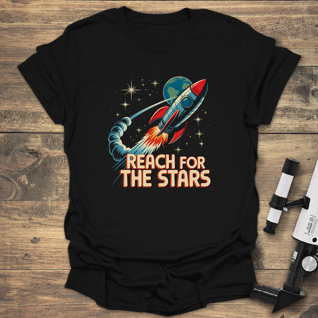 Reach for Stars - Black T-Shirt