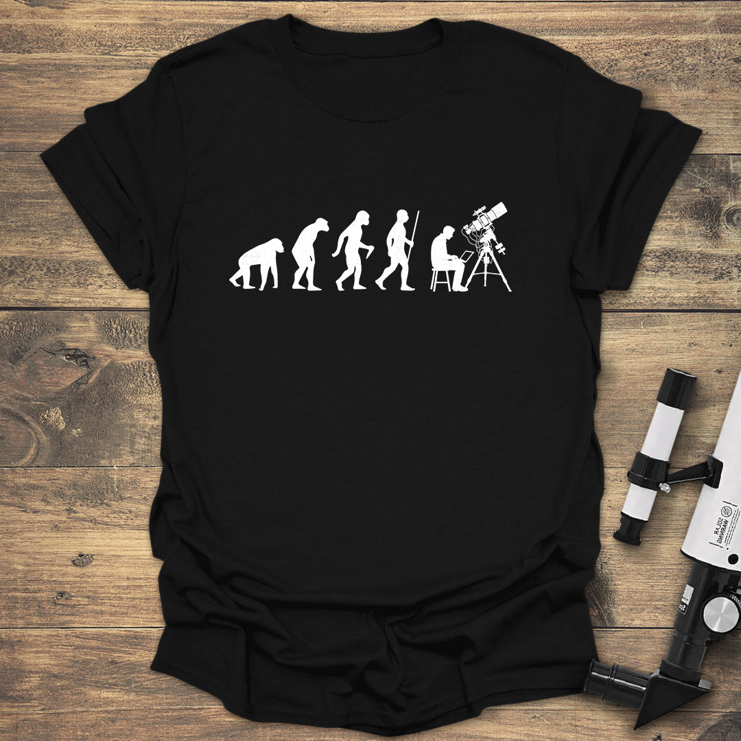 Telescope Evolution - Black T-Shirt