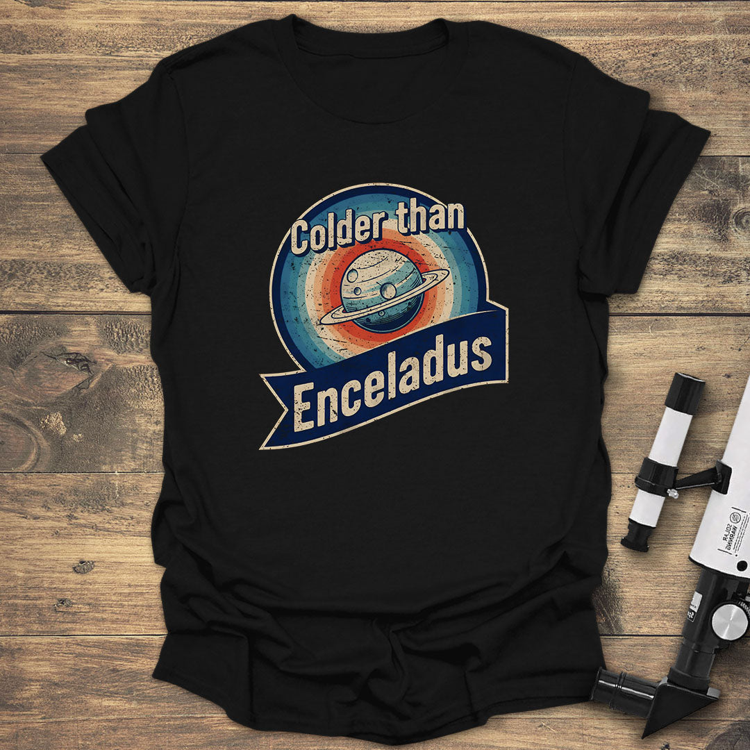 Colder Than Enceladus - Black T-Shirt