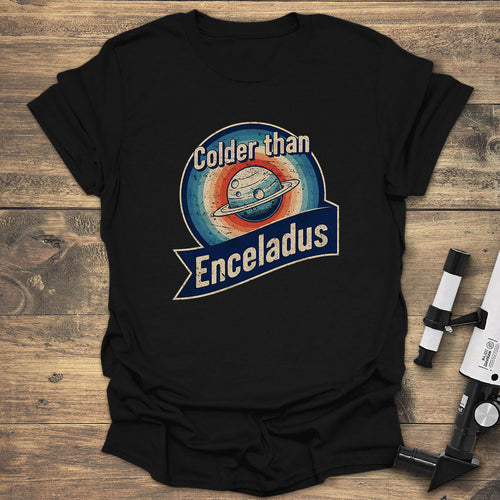 Colder Than Enceladus - Black T-Shirt