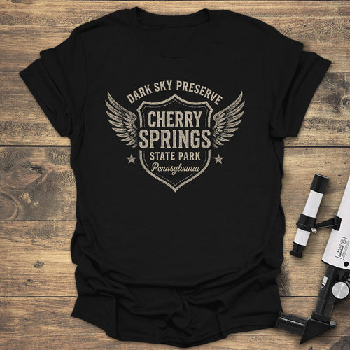 Cherry Springs Dark Sky - Black T-Shirt