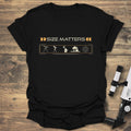 Size Matters Telescope - Black T-Shirt