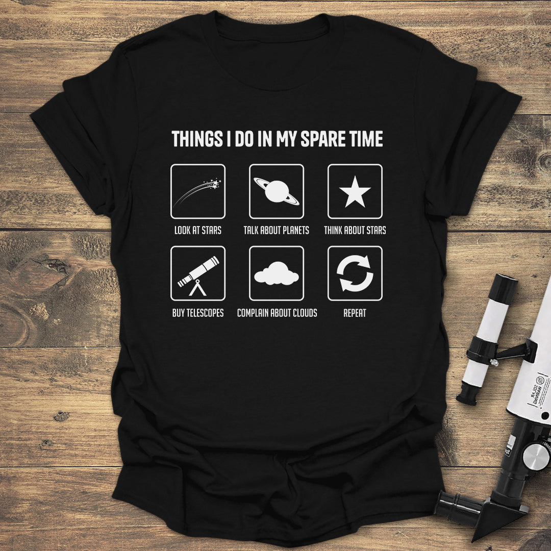 My Spare Time - Black T-Shirt