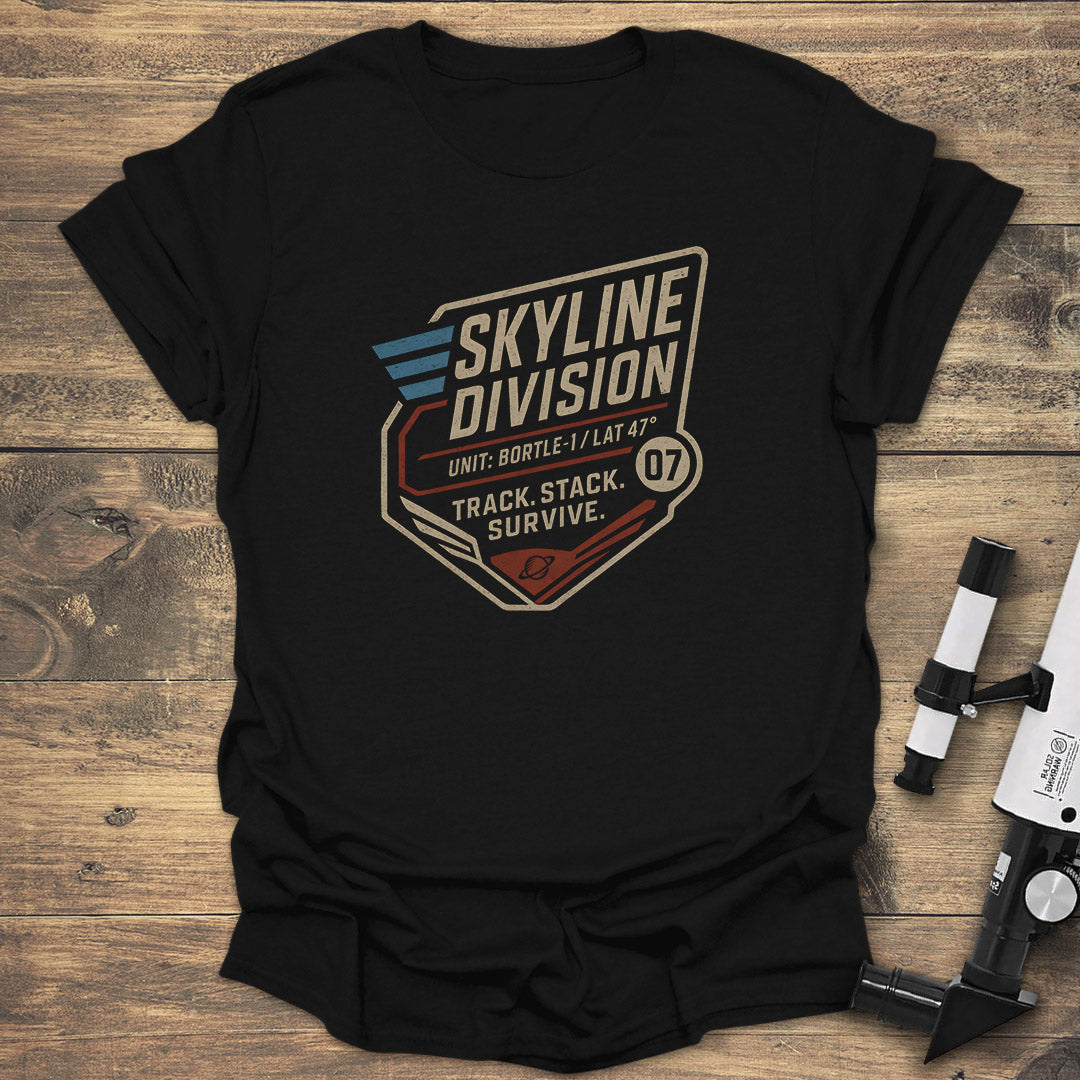 Skyline Division Bortle-1 - Black T-Shirt
