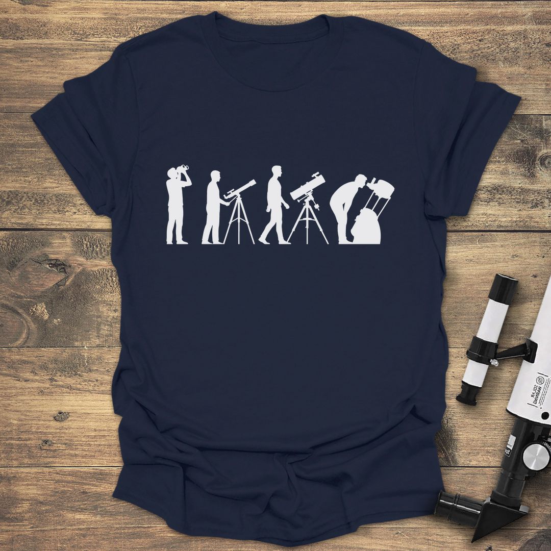 Evolution of an Astronomer - Navy t-shirt