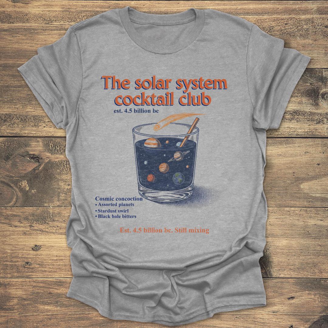 The Solar System Cocktail Club - Sport Grey T-Shirt