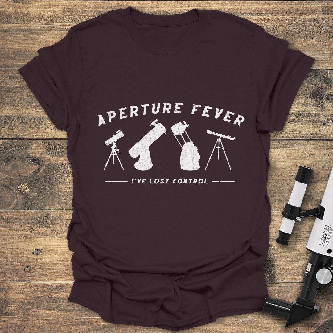 Aperture Fever Lost Control - Dark Chocolate t-shirt