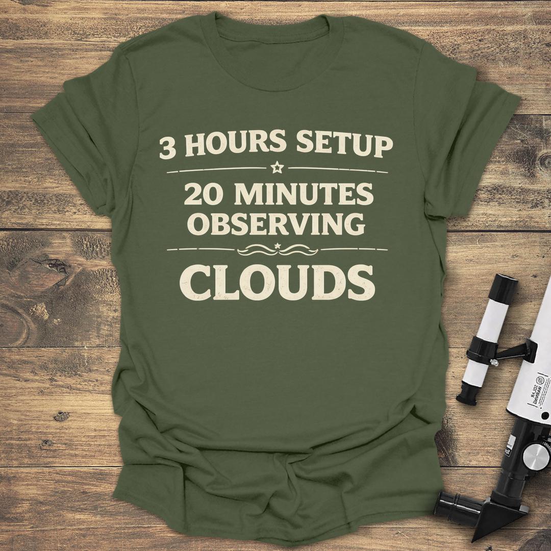 3 Hours Setup - Military Green T-Shirt