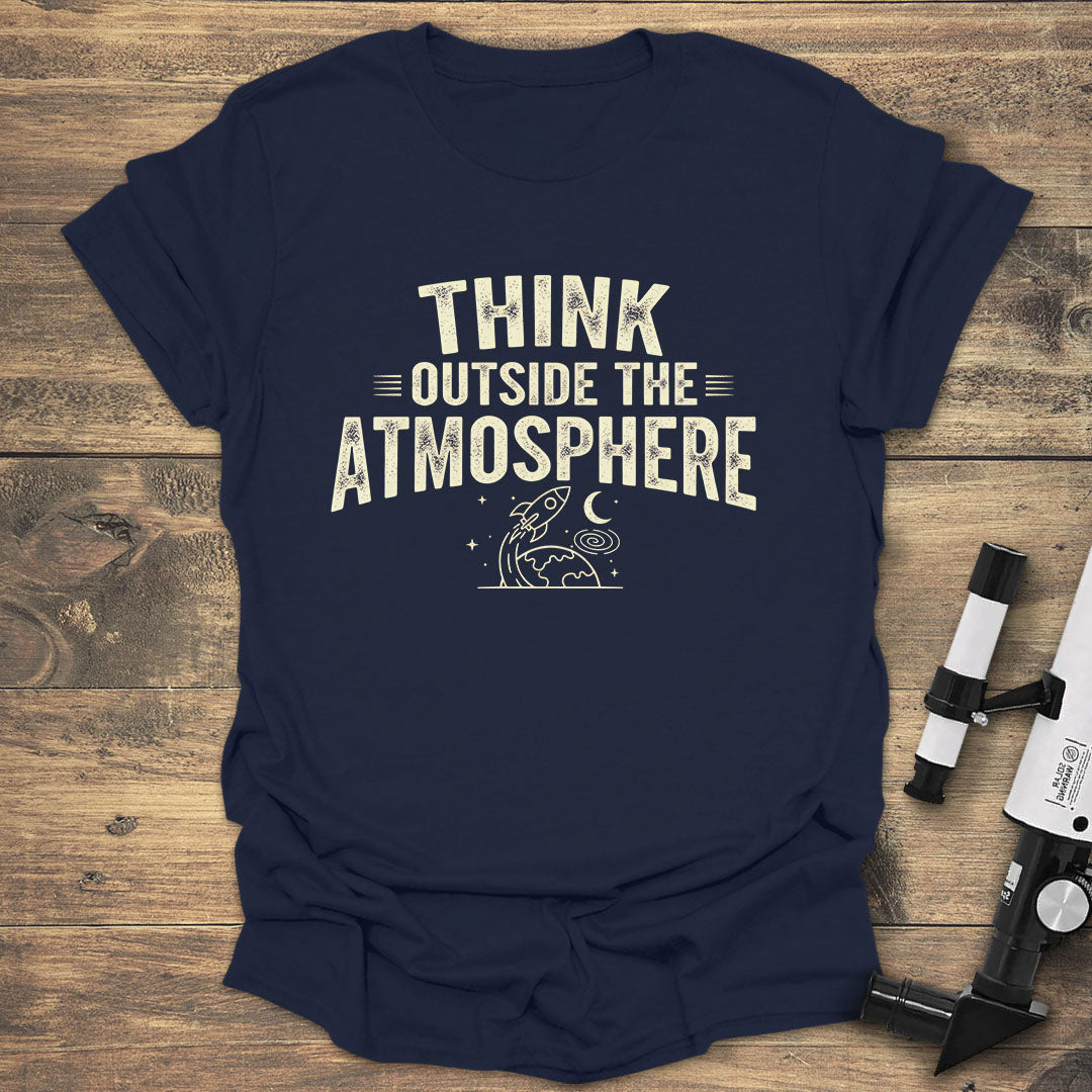 Think Outside The Atmosphere - Navy T-Shirt