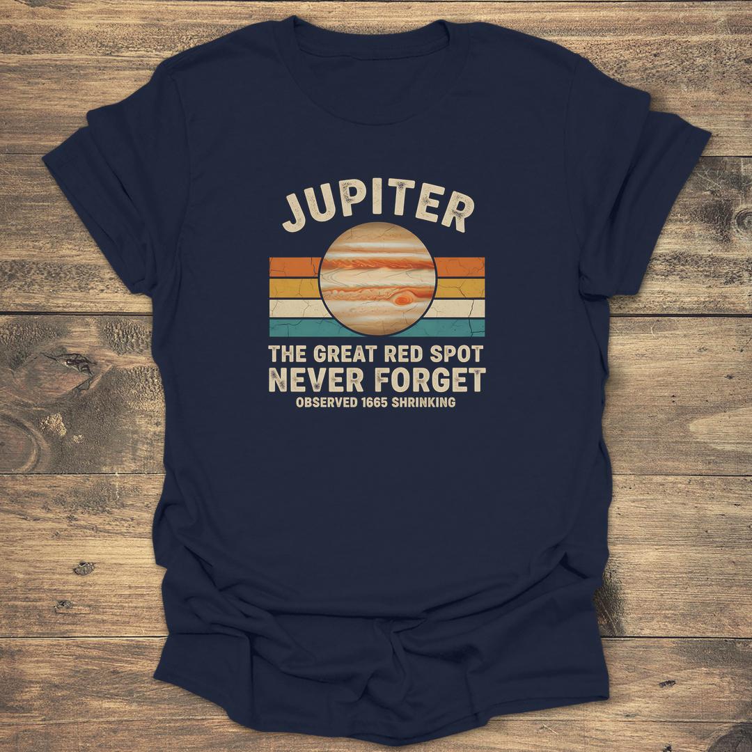 Jupiter The Great Red Spot - Navy T-Shirt