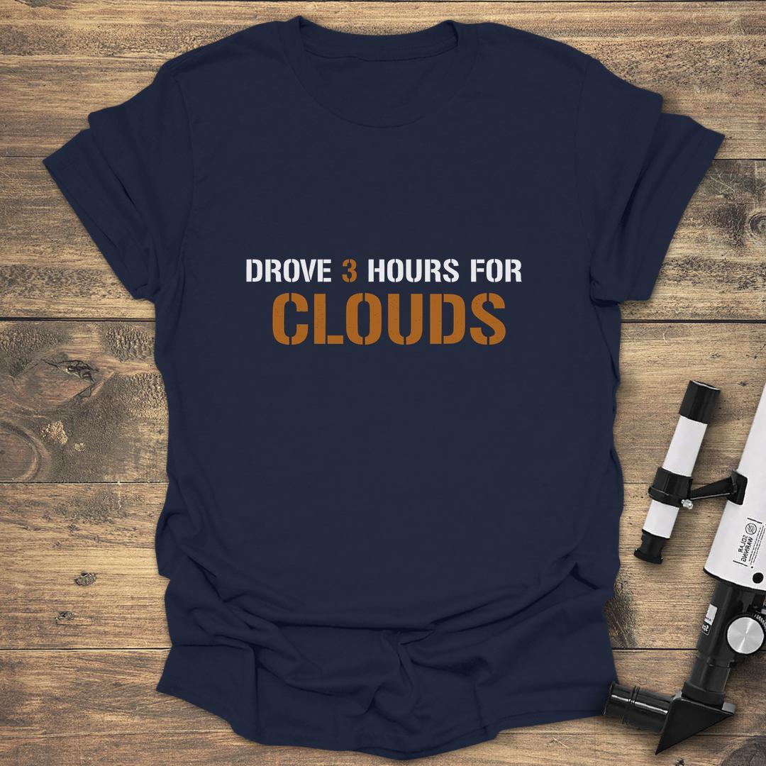 3 Hours For Clouds - Navy T-Shirt
