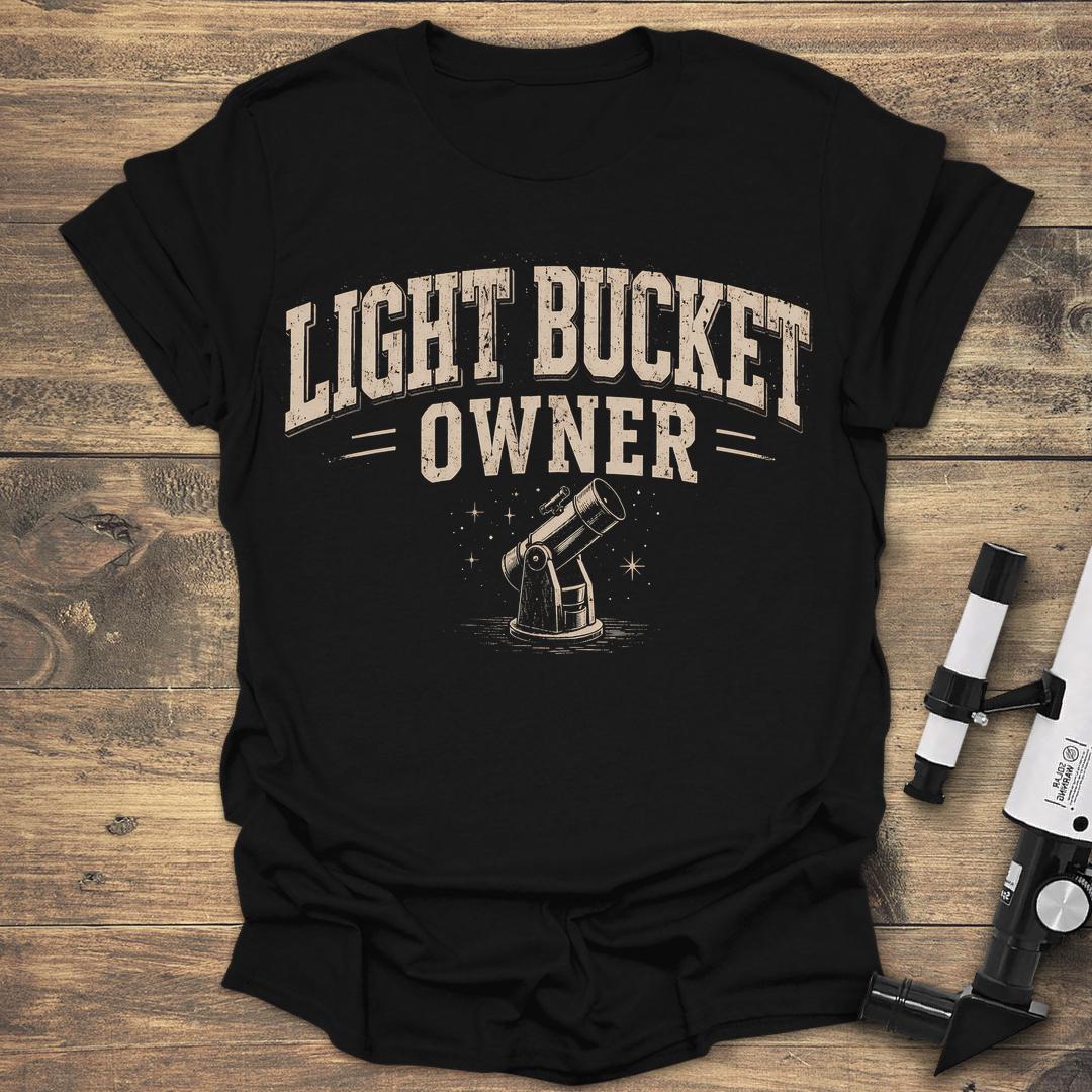 Light Bucket Owner - Black T-Shirt
