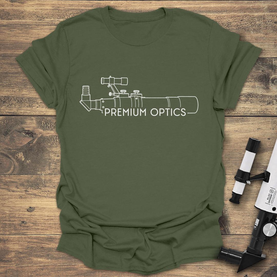 Premium Optics Refractor Telescope - Military Green T-Shirt