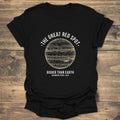 The Great Red Spot Jupiter Vintage - Black T-Shirt