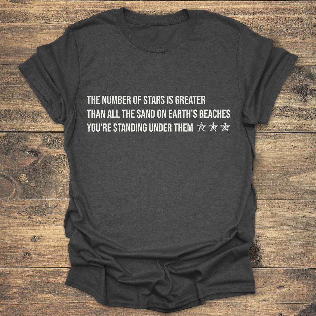 Number of Stars Greater Than - Dark heather T-Shirt
