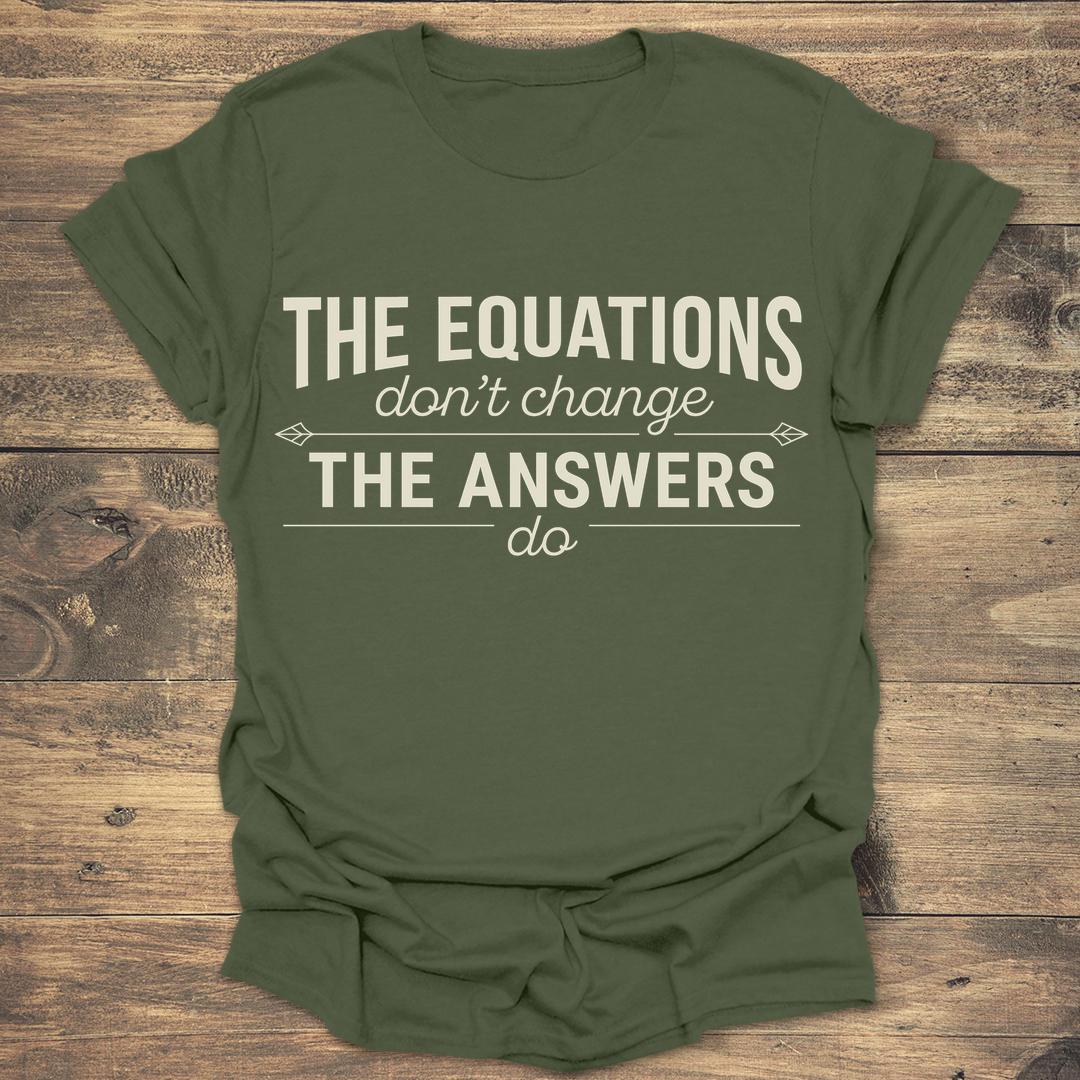The Equations - Military Green T-Shirt