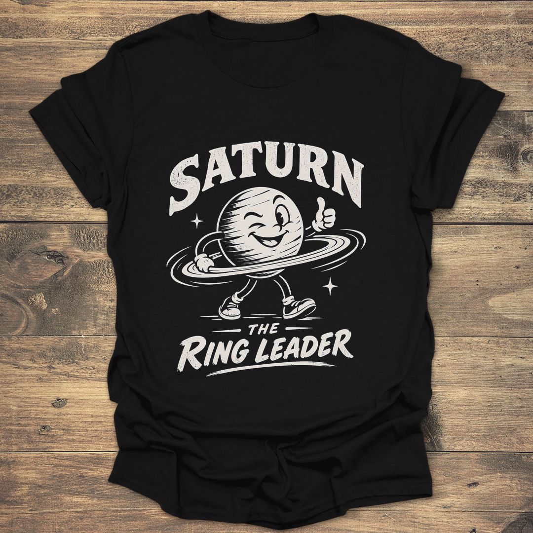 Saturn The Ring Leader - Black t-shirt