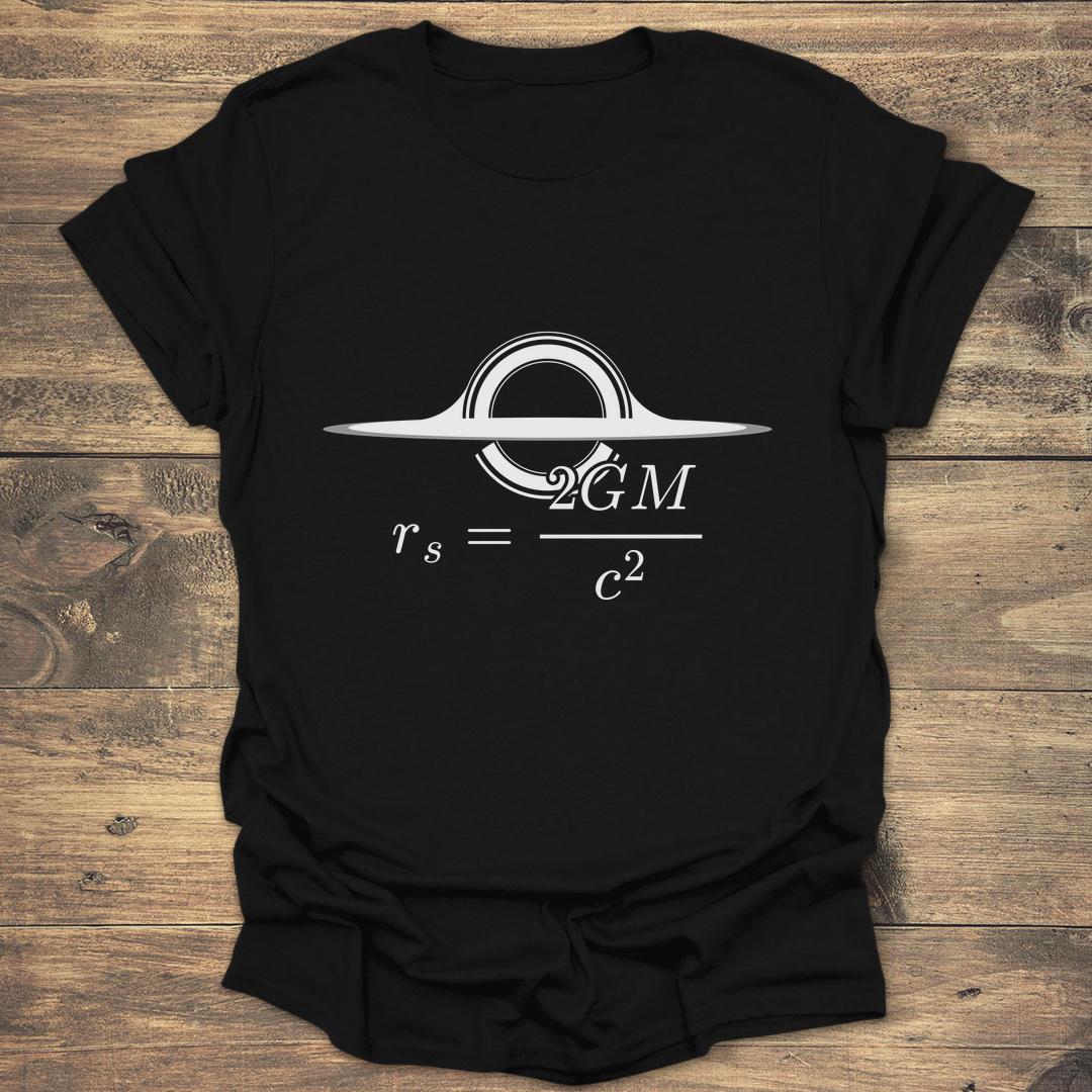 Schwarzschild Radius Equation Black Hole - Black T-Shirt
